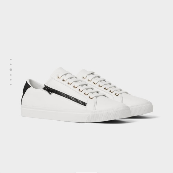 zara zipped sneakers